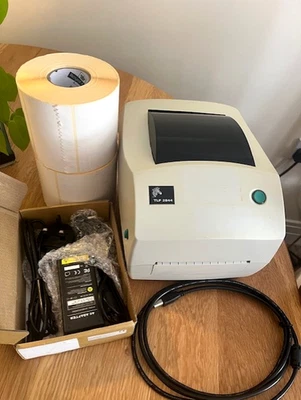 Zebra TLP2844 4x6 Label Printer | FULLY TESTED | 1000 Labels included | Ex-NHS - Image 1 of 4