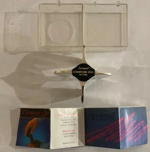 Champagne Star Cork Remover Made by Hallen Screwpull with Instructions and Case - Picture 1 of 5