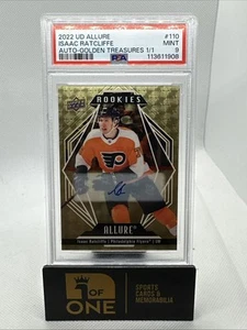 2022 Upper Deck Allure - Golden Treasure Auto # 1/1 - Isaac Ratcliffe - Flyers - Picture 1 of 2