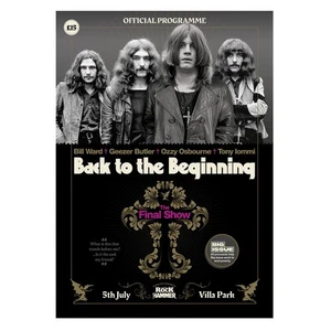 OFFICIAL BLACK SABBATH BACK TO THE BEGINNING PROGRAM PROGRAMME BIRMINGHAM 7/5/25 - Picture 1 of 1