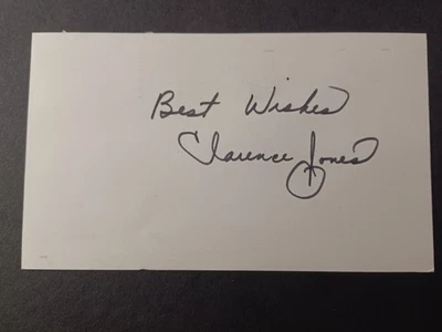 Clarence Jones Signed Government Postcard GPC - Cubs - Braves, Indians Coach - Image 1 of 2