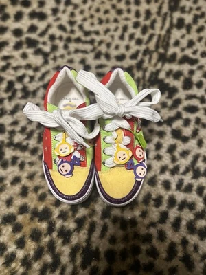 Dolls Kill x Teletubbies Colorblock Platform Sneakers US 7 - Image 1 of 4