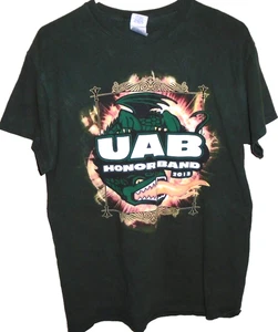 T-shirt calcio vintage UAB Alabama Birmingham Honor Band Medium - Foto 1 di 2