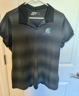 Baloncesto Nike Michigan State University. Polo de golf talla XL MSU para mujer Foto 1 de 4