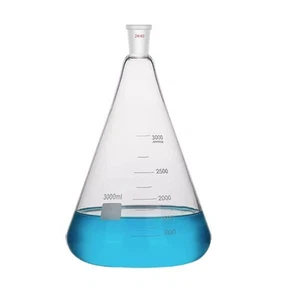 3000ml,24/40,Glass Erlenmeyer Flask,3 Litre,Conical Vessel,Laboratory Glassware - Picture 1 of 6