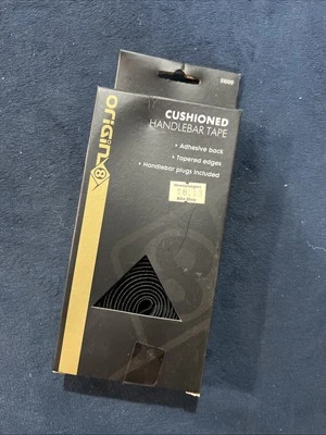 New Origin 8 Cushioned Handlebar Tape W/ Plugs Black 31000 - Image 1 of 4