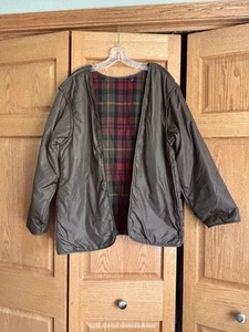 L.L. Bean brown and red plaid lined women’s XL Reg jacket - Picture 1 of 9