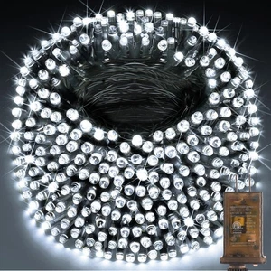 403FT 1000 LED Luci di Natale Stringa Luce da Esterno 8 Modalità e Timer Fata Li... - Foto 1 di 9