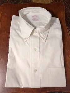 Neu mit Etikett. Brooks Brothers Original Polo 1818 Shirt Herren 15 1/2-33 Baumwolle WEISS - Bild 1 von 7
