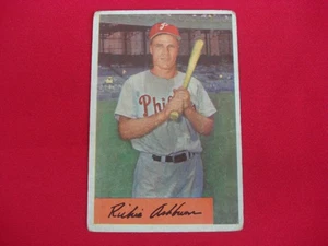 RICHIE ASHBURN 1954 BOWMAN BASEBALL CARD #15 PHILADELPHIA PHILLIES - Picture 1 of 4