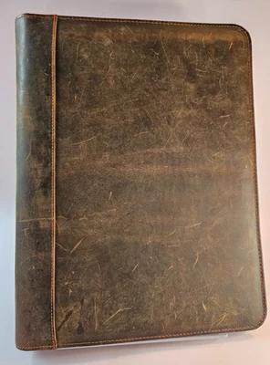 Aromazatika Organizador Portafolio Cuero Genuino Grande 14"x10" Foto 1 de 4