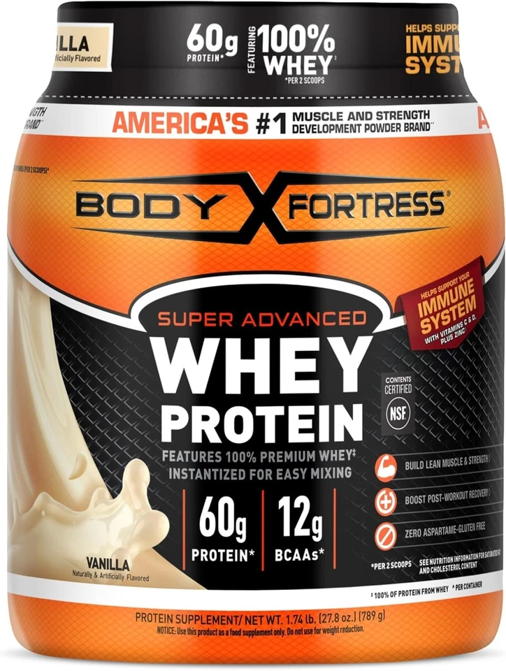 Body Fortress Super Advanced Whey Protein Powder variedades flovor y tamaño Foto 1 de 1