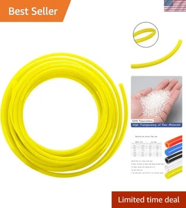 Tubo neumático amarillo OD de 5/32" - ligero y resistente a productos químicos para 32,8 pies - Imagen 1 de 7
