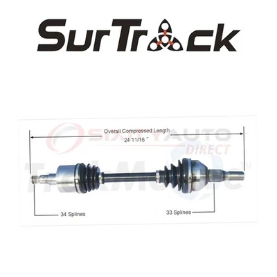SurTrack CV Axle Shaft for 2002-2007 Saturn Vue 2.2L L4 - Constant Velocity ze - Image 1 of 4
