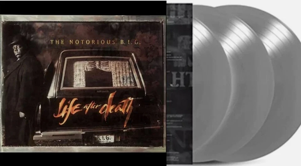The Notorious B.I.G. Life After Death LP Album vinyl record limited silver 3 LP - Image 1 of 4