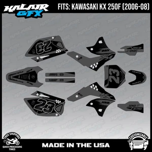 Graphics Kit for Kawasaki KX250F (2006-2008) KX 250F Evader Series - Smoke - Bild 1 von 4