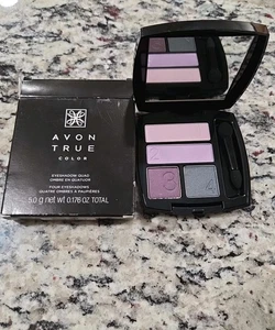 Avon True Color PURPLE HAZE Eyeshadow Quad .176 oz Discontnued New In Box - Picture 1 of 3
