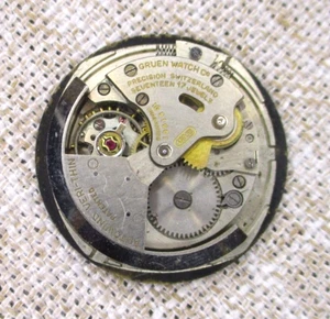 Gruen Men's Automatic Watch Bumper Movement for military 460ss 17 jewels 1940s - Picture 1 of 3
