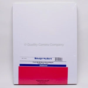 ImageMaker 11x14 Mountboard (10) Pack - DOUBLE WEIGHT PEBBLE WHITE 000 IM-1114 - Picture 1 of 1