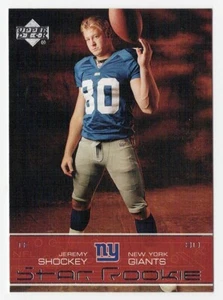 2002 UPPER DECK FOOTBALL JEREMY SHOCKEY STAR ROOKIE RC #281 NMNT - Picture 1 of 2