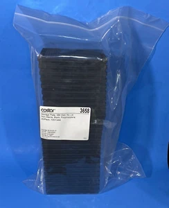 Corning Microplate 384 Well Black Polypropylene Total of 25 Plates - Picture 1 of 7