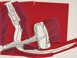 ANDY WARHOL Surrealism Poster or Rolled Canvas Print "Hammer and Sickle" A - Picture 1 of 1