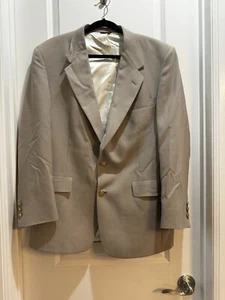 Jack Nicklaus Taupe Jacket Tournament Series Suit Blazer Masters Golf Chest 23” - Picture 1 of 5
