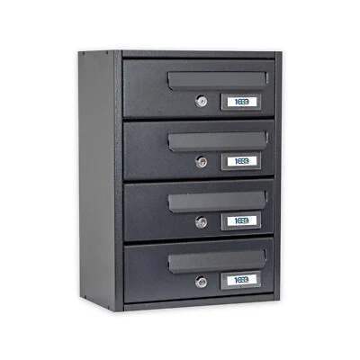 1000BRICO Cassetta postale condominiale 4 posti cm 30X17X42h - Modello Modular