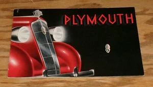 Folleto de ventas Plymouth Full Line Deluxe 1935 original 35 De Luxe cupé sedán - Imagen 1 de 2