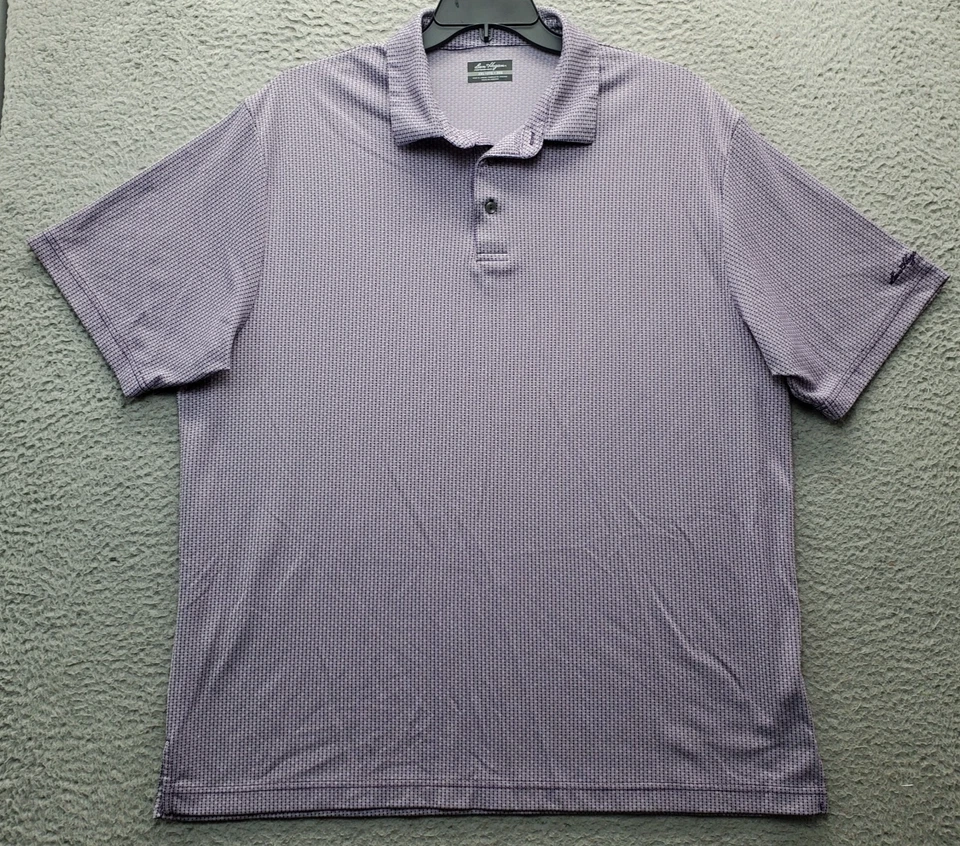 Ben Hogan Golf Performance Polo Shirt Men 2XL Multi Geometric Slit Short Sleeve - Image 1 of 4