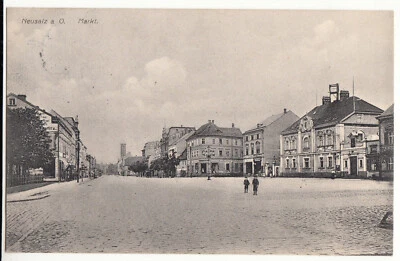 AK Neusalz an der Oder Markt Nowa Sól 1908 Geschäfte Läden Schlesien M74 - Bild 1 von 2