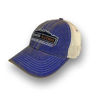 Rugged Nation Old Favorite Trucker Hat by Legacy Resort Wear in Washed Blue - Picture 1 of 4
