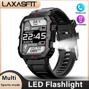 2025 New LED Men’s Smartwatch Bluetooth, Multi-Sport Health Monitoring Fashion - Picture 1 of 31