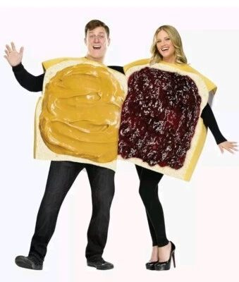 Fun World 130924 Adult Costumes Peanut Butter And Jelly Set (2 Costumes) One Sz - Image 1 of 3