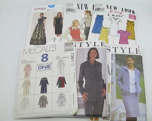 Lot of 6 Misses Sewing Patterns Size 8-18 Top Dress Robe Jacket Pants Uncut - Picture 1 of 13