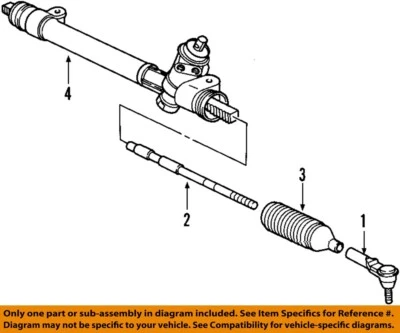 Used Rack and Pinion Assembly fits: 2002 Saturn L SERIES Power Rack and Pinion G Foto 1 de 2