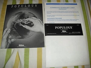 Electronic Arts Populous IBM PC Computadora Videojuego Tandy 1000 Family - Imagen 1 de 3