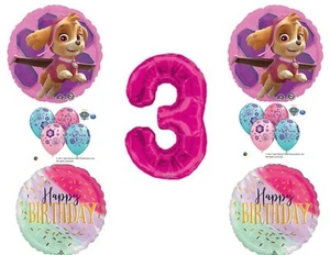 3rd Birthday Skye & Everest Paw Patrol Girl Balloons Decoration Supplies Party - Picture 1 of 1