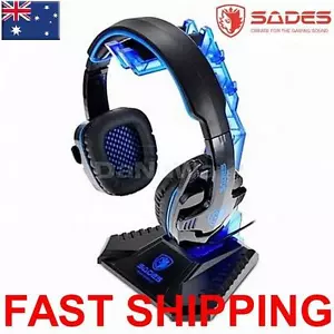 SADES Protect from damage Headset Headphone Stand Universal Blue Free shipping - Picture 1 of 3
