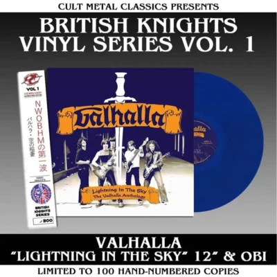 VALHALLA - Lightning In The Sky (LIM. 100 BLUE VINYL) MLP + OBI - NWOBHM - Bild 1 von 3