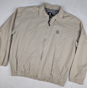 Chaps Ralph Lauren Bi-Swing Harrington Bomber Jacket Mens Large Loop Collar - Picture 1 of 17