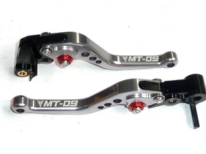 YAMAHA MT-09 SP 2021-2025 BRAKE AND CLUTCH SHORT GREY LEVERS ROAD RACE TRACK - Picture 1 of 11