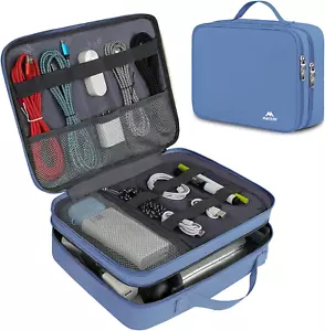 Cable Organizer Bag, Large Travel Tech Organizer Water Resistant Electronic Acce - Picture 1 of 12