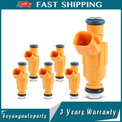 Inyector de combustible 6 piezas FJ1114 para Saab 9-3 2,8 L V6 turboalimentado 2006 2007 2008 2009 Foto 1 de 4