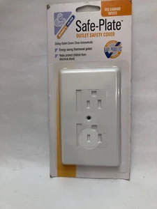MOMMY’S HELPER SAFE PLATE ELECTRICAL OUTLET COVER STANDARD WHITE OUTLET SAFETY 1 - Picture 1 of 12