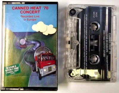 Canned Heat – '70 Concert: Recorded Live In Europe Cassette Tape 1970 US - Image 1 of 4