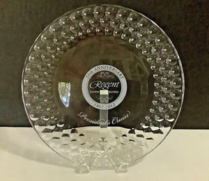 Tiffany & Co 20th Anniversary Regent Seven Seas Cruises 12-1/2” Crystal Plate - Picture 1 of 8
