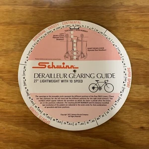 SCHWINN DERAILLEUR GEARING GUIDE TOOL 26" 27" LIGHTWEIGHT 10 SPEED VINTAGE NOS - Picture 1 of 8