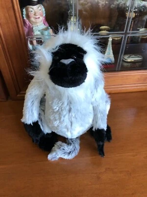 GANZ Webkinz 9" Grey & Black LANGUR MONKEY Plush HM226 Softest! No Code. - Image 1 of 4