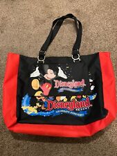 Mickey Mouse Disneyland Resort Celebrate Everyday Black Tote Bag & Case Clip On
